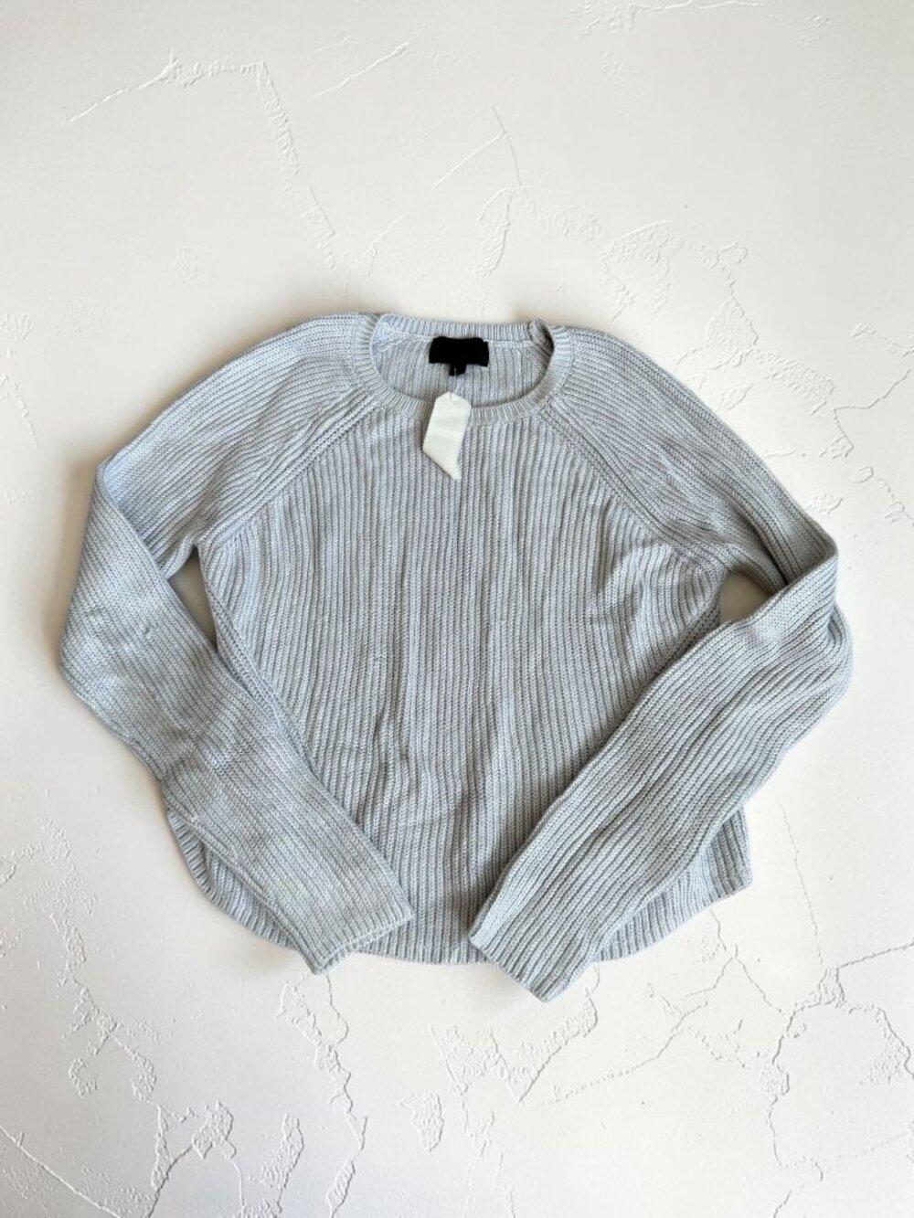 INTERMIX Gray Knit Long Sleeve Sweater Size XS